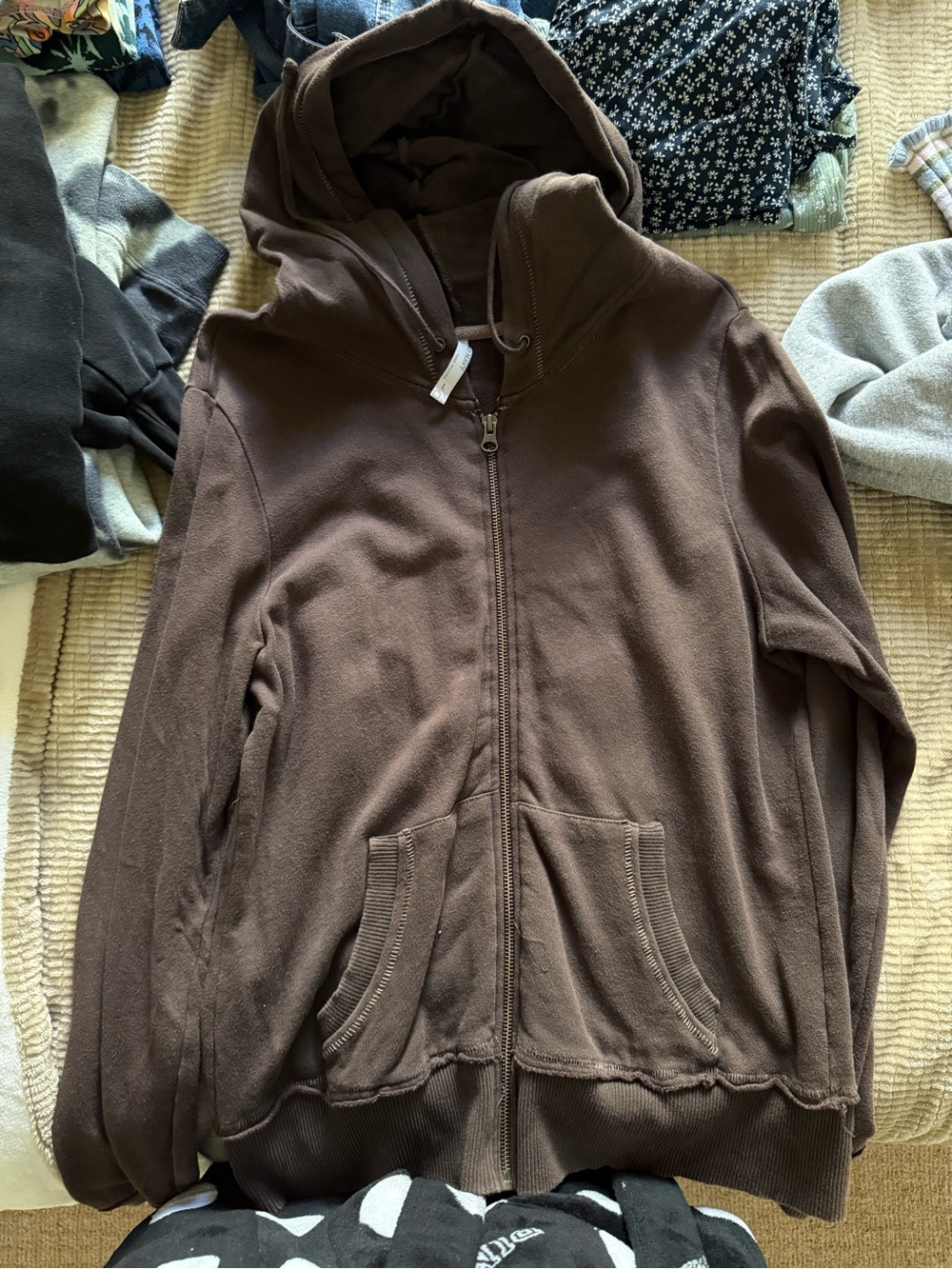 Old Navy Brown Full-Zip Hooded Jacket